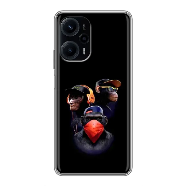 Чехол с принтом «Три обезьяны» для Xiaomi POCO F5