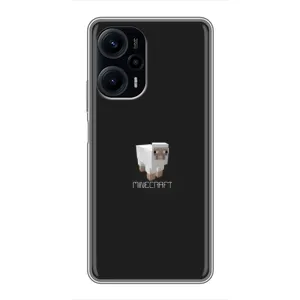 Чехол Майнкрафт на Xiaomi POCO F5 (AlphaPrint) Minecraft (Овечка Майнкрафт)