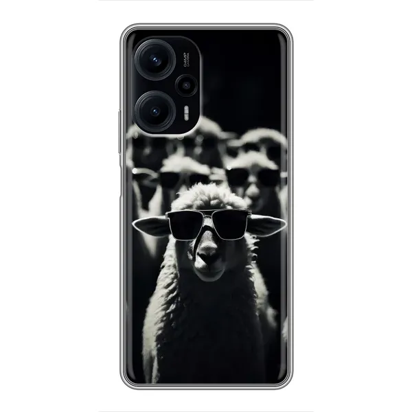 Чехол с принтом «Овечка в очках» для Xiaomi POCO F5