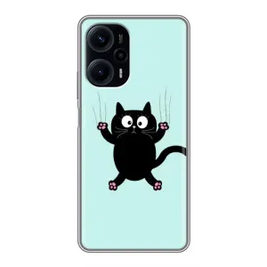Чохол з принтом для Xiaomi POCO F5 (AlphaPrint) Модні коти (Падаючий кіт)
