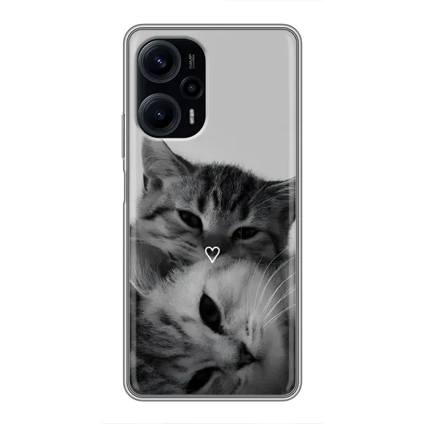 Чехол с принтом «Пара котов» для Xiaomi POCO F5