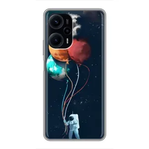Космические Чехлы для Поко Ф5 (VPrint) (Планеты шарики)