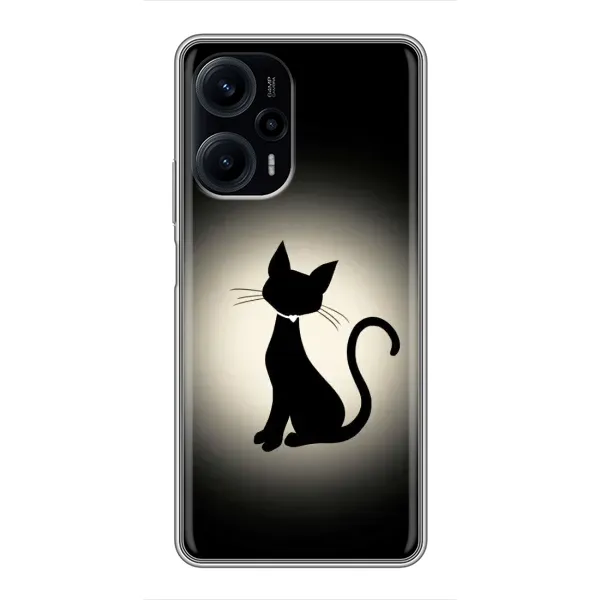 Чохол з принтом «Силует котика» для Xiaomi POCO F5 Чохол з принтом «Силует котика» для Xiaomi POCO F5