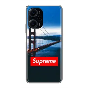 Чохол з принтом «Стиль Supreme» для Xiaomi POCO F5