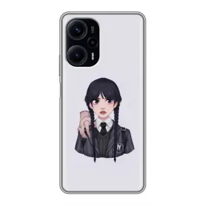 Чохли Венсдей на Xiaomi POCO F5 Уенсдей (AlphaPrint) (Венздей і Річ)