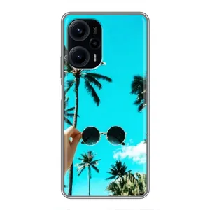 Силиконовый чехол с КАРТИНКАМИ лето для Xiaomi POCO F5 (AlphaPrint) (Взгляд лето)