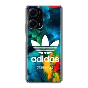 Чохли Адидас для Xiaomi POCO F5 (AlphaPrint) (Яскравий Адідас)