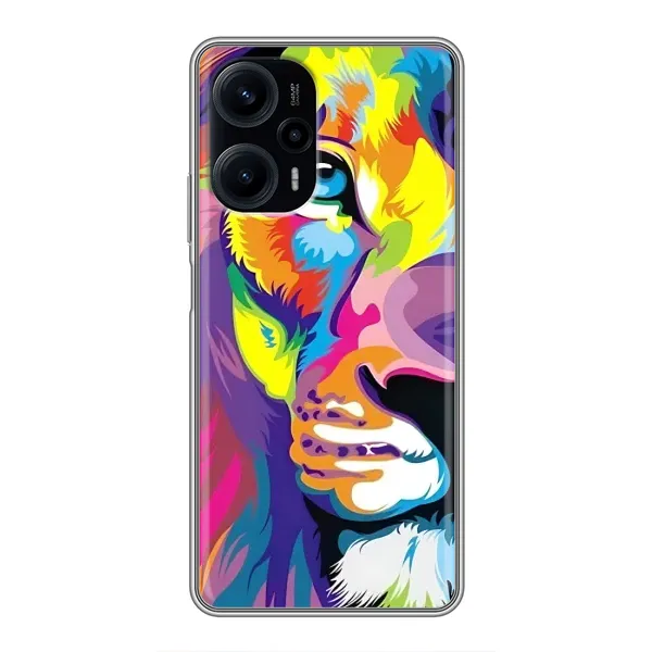 Чохол з принтом «Яскравий Лев» для Xiaomi POCO F5