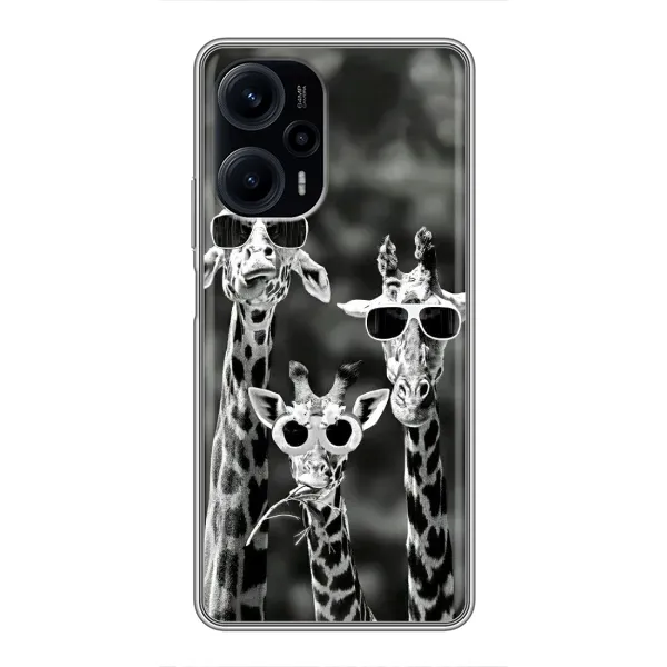 Чехол с принтом «Жирафы в очках» для Xiaomi POCO F5 Чехол с принтом «Жирафы в очках» для Xiaomi POCO F5