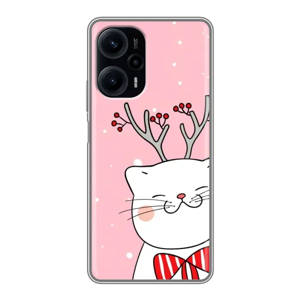 Чехол с принтом «Зимний кот» для Xiaomi POCO F5 Чехол с принтом «Зимний кот» для Xiaomi POCO F5