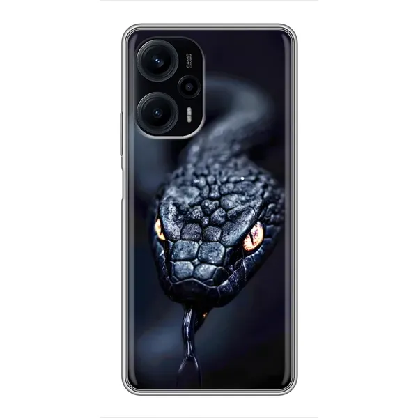 Чехол с принтом «Черная змея» для Xiaomi POCO F5