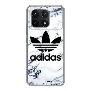 Чохли Адидас для Xiaomi POCO F6 Pro (AlphaPrint) (Адідас на мраморі)