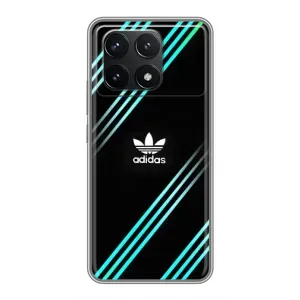 Чохли Адидас для Xiaomi POCO F6 Pro (AlphaPrint) (Адідас з полосами)