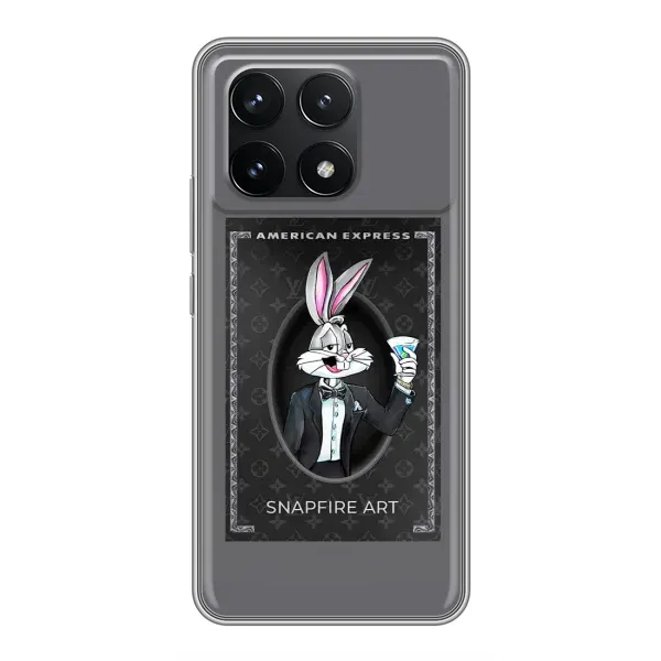 Чехол с принтом «Бакс Бани LV» для Xiaomi POCO F6 Pro