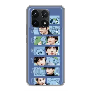 Чехлы BTS для Xiaomi POCO F6 Pro (AlphaPrint) (Bangtan)