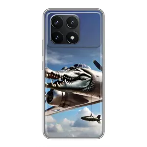 Чохол з мемом Тралалело тралала на Xiaomi POCO F6 Pro (Бомбардіро крокоділо)