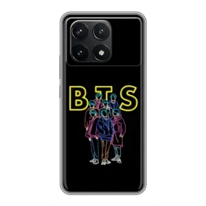 Чехлы BTS для Xiaomi POCO F6 Pro (AlphaPrint) (BTS стайл)