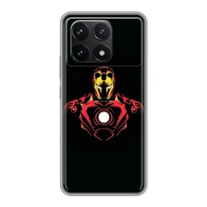 Чохли з героями Марвел Xiaomi POCO F6 Pro (VPrint) (Залізна людина)