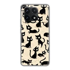 Чехол с рисунком кот на Xiaomi POCO F6 Pro (Черные коты)