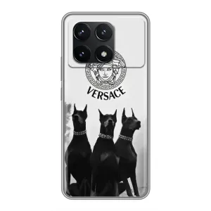 Чохли VERSACE для Поко Ф6 Про (PREMIUMPrint) (Доберман Версаче)