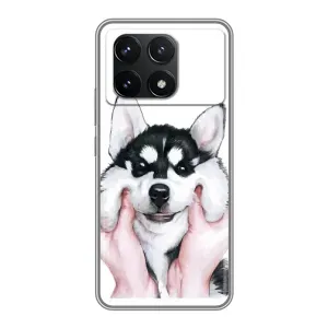 Чохли з собаками для Xiaomi POCO F6 Pro (VPrint) (Радісний Хаскі)