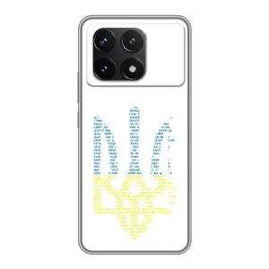 Чехлы для Xiaomi POCO F6 Pro  Укр. Символика (AlphaPrint) (Герб из букв)