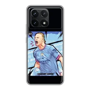 Чохли з футболістом Ерлінг Холанд для Xiaomi POCO F6 Pro (AlphaPrint) (гол Ерлінг Холанд)