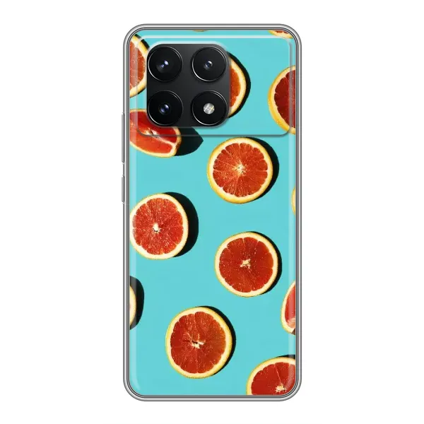 Чехол с принтом «Грейпфрут» для Xiaomi POCO F6 Pro