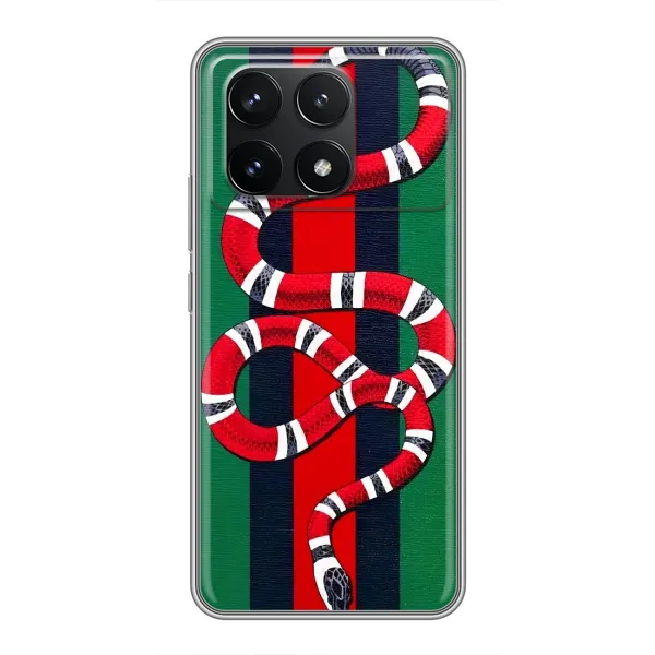 Чохол з принтом «Gucci змія» для Xiaomi POCO F6 Pro