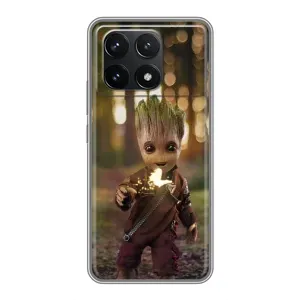 Чехол МАРВЕЛ для Поко Ф6 Про (AlphaPrint) (I am Groot)