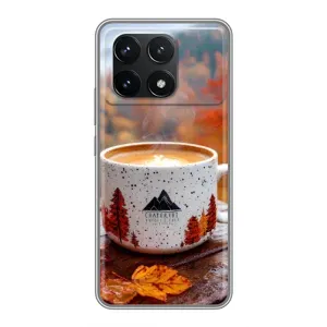 Чохол з принтом «Кава на природі» для Xiaomi POCO F6 Pro