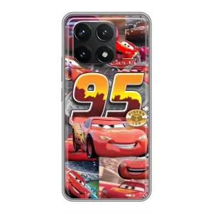 Силіконовий чохол Маквін для Xiaomi POCO F6 Pro (Колаж Блискавка Маквін)