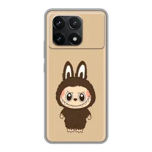 Чохол з Лабубу на Xiaomi POCO F6 Pro (Bored Ape в червоному)