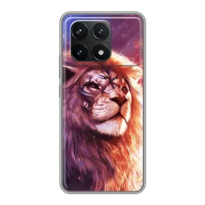 Чохол з картинкою ЛЕВ для Xiaomi POCO F6 Pro (VPrint) (Красочний Лев)