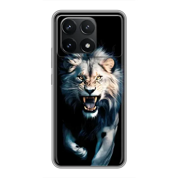 Чохол з принтом «Лев у темряві» для Xiaomi POCO F6 Pro