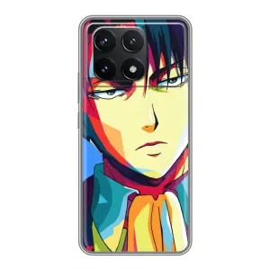 Чохли Персонажі Аніме Наруто для Xiaomi POCO F6 Pro (AlphaPrint) (Леві Аккерман)