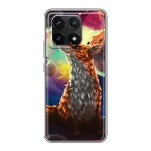 Чохли з картинкою Лисичка для Xiaomi POCO F6 Pro (VPrint) (Лисичка в космосі)