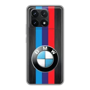 Чохол для Поко Ф6 Про - з принтом БМВ (AlphaPrint) (Лого BMW)