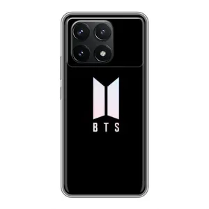 Чехлы BTS для Xiaomi POCO F6 Pro (AlphaPrint) (Лого BTS)