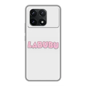 Чохол з Лабубу на Xiaomi POCO F6 Pro (Лого Лабубу)