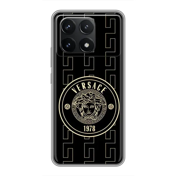 Чехол с принтом «Лого Версаче» для Xiaomi POCO F6 Pro