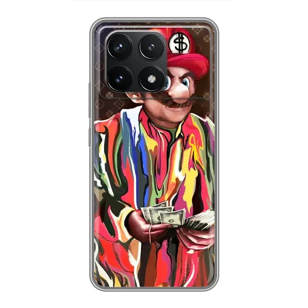 Чехол с принтом «Mario LV» для Xiaomi POCO F6 Pro