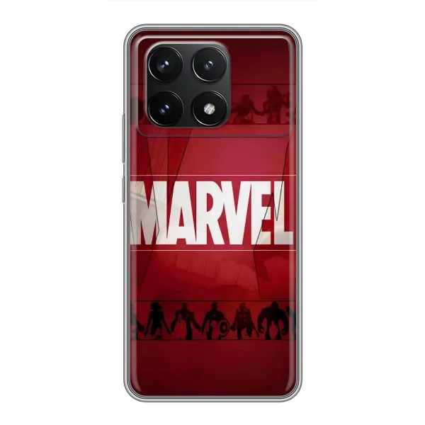 Чехол с принтом «MARVEL» для Xiaomi POCO F6 Pro