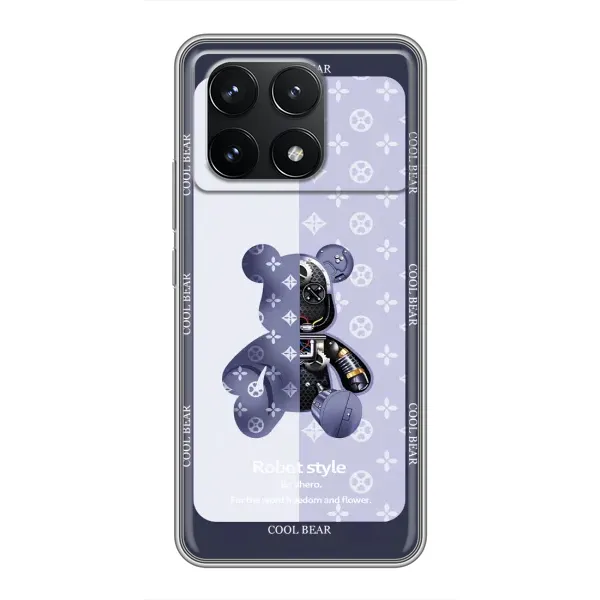 Чохол з принтом «Медведик LV» для Xiaomi POCO F6 Pro