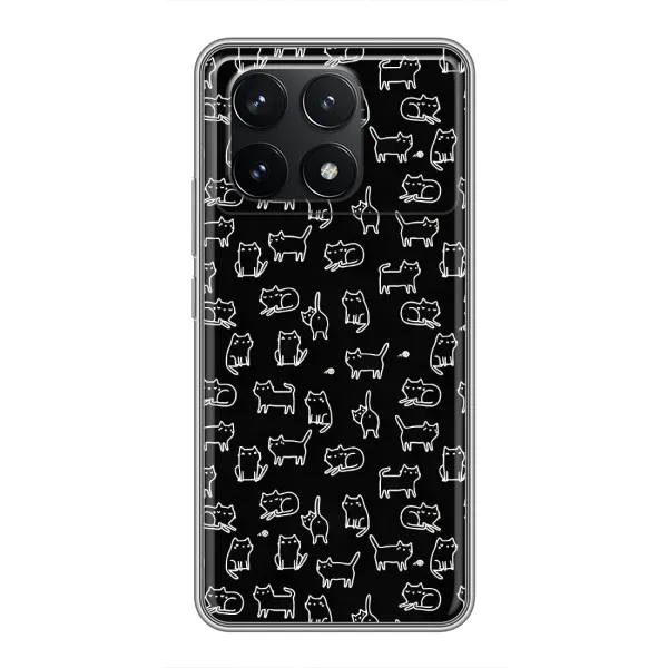 Чехол с принтом «Меленькие котики» для Xiaomi POCO F6 Pro