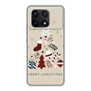 Різдвяні, Святкові Чохли для Поко Ф6 Про (Merry Christmas)