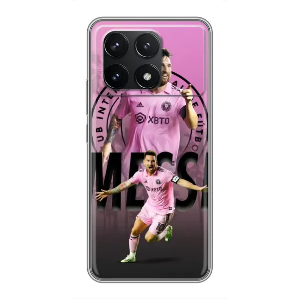 Чохол з принтом «Messi Miami» для Xiaomi POCO F6 Pro