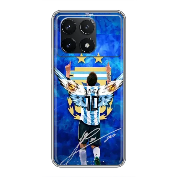 Чехол с принтом «Месси сборная» для Xiaomi POCO F6 Pro