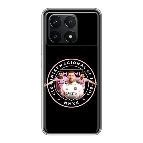 Чохол з принтом «Мессі в лого» для Xiaomi POCO F6 Pro