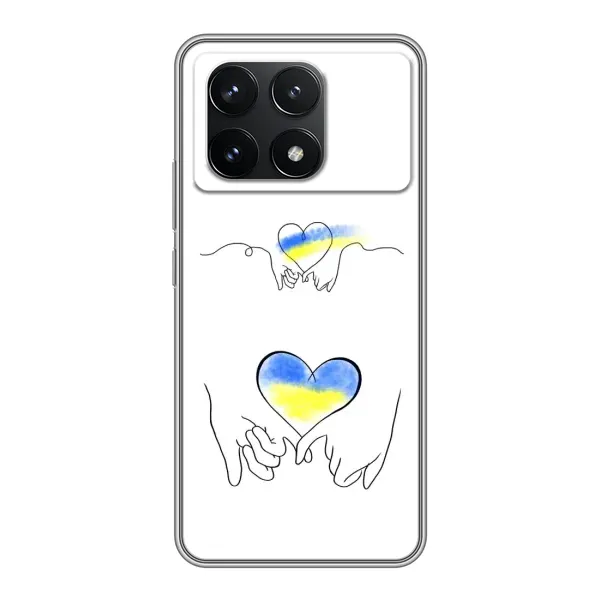Чохол з принтом «Мир Україні» для Xiaomi POCO F6 Pro Чохол з принтом «Мир Україні» для Xiaomi POCO F6 Pro